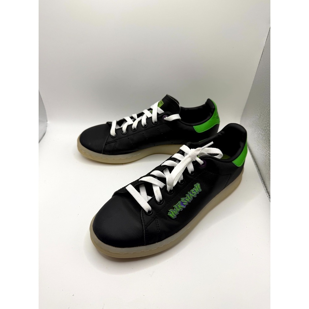 Adidas x Marvel Stan Smith Hulk Smash S42624 Kids 5 Sneaker Black Lace Up Shoes